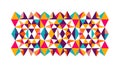 Dynamic Abstract Colorful Geometric Triangle Seamless Pattern, vector design Generative AI Royalty Free Stock Photo