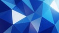 Abstract Blue Geometric Background with Triangular Patterns Royalty Free Stock Photo