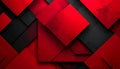 Red and black geometric shapes layered abstract background 4 Royalty Free Stock Photo