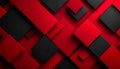 Red and black geometric squares layered abstract background 5 Royalty Free Stock Photo