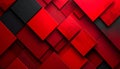 Red and Black Geometric Squares Layered Abstract Background 1 Royalty Free Stock Photo