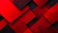 Red and Black Geometric Overlapping Shapes Abstract Background Royalty Free Stock Photo