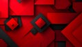 Red and Black Geometric Shapes Layered Abstract Background 2 Royalty Free Stock Photo