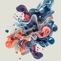 Abstract Colorful Art Fluidity Royalty Free Stock Photo