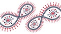 Dynamic Abstract Connecting Shapes Network Pattern, vector design Generative AI Royalty Free Stock Photo