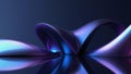 Sleek Infinity Wallpaper & Background â Futuristic Abstract Shapes with Deep Color Blending â Created by AI Royalty Free Stock Photo