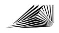 Dynamic Abstract Diagonal Stripes Speed Effect, vector design Generative AI Royalty Free Stock Photo