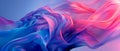 Dynamic, Abstract Digital Art Featuring Eye-Catching Pink And Blue Curves For Design Projects