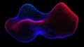 Abstract Red and Blue Digital Waveform Good Resolution Stock Photo Royalty Free Stock Photo