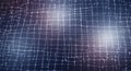 Dynamic abstract digital network grid featuring glowing white lines and interconnected data points Royalty Free Stock Photo