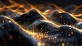 Dynamic Abstract Digital Waves Generative AI Royalty Free Stock Photo