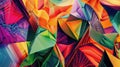The art showcases colorful abstract geometric patterns with vibrant and striking visuals AIG62 Royalty Free Stock Photo