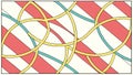 Dynamic Abstract Geometric Intersecting Lines Pattern, vector design Generative AI Royalty Free Stock Photo