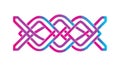 Dynamic Abstract Geometric Loop Pattern Vector Art, vector design Generative AI Royalty Free Stock Photo
