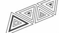Dynamic abstract geometric pattern illustration featuring arrangement of triangular forms vector design Generative AI Royalty Free Stock Photo