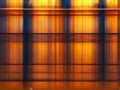 Dynamic Abstract Geometry Vertical Blinds Against BlueTinted Glass in Architectural Design Royalty Free Stock Photo