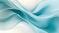 A dynamic abstract gradient background moving from light blue to teal, with smooth wave-like