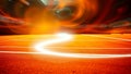 Abstract streaks of light and fiery energy Royalty Free Stock Photo