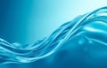 Dynamic Abstract Flowing Blue Water Wave with Reflective Light Royalty Free Stock Photo