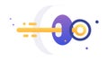 Dynamic Abstract Key Element, Security Access Vector Graphic Design, vector design Generative AI Royalty Free Stock Photo