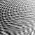 Dynamic abstract linear vector moire monochrome texture. Royalty Free Stock Photo