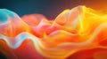 Dynamic Abstract Motion Background with Colorful Waveforms