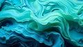 Dynamic Abstract Ocean Captivating Fluid Painting of Waves Light and Underwater Patterns in a Modern Colorful Design Royalty Free Stock Photo