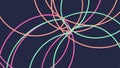 Dynamic Abstract Overlapping Lines, Interconnectedness, Modern, vector design Generative AI Royalty Free Stock Photo