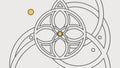 Dynamic Abstract Radial Pattern, vector design Generative AI Royalty Free Stock Photo
