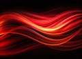 Dynamic Abstract Red and Black Wavy Lines Long Exposure Background A Stunning Visual for Creative Projects Royalty Free Stock Photo