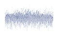 Dynamic abstract sound or data wave with irregular patterns. vector design Generative AI Royalty Free Stock Photo