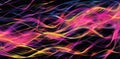 Dynamic abstract texture background with neon fiber optic lines. Ai Generated Royalty Free Stock Photo