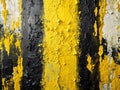 Abstract Black and Yellow Lumpy Paint Wall Pattern A Contemporary Geometric Design for Interior Decor Posters and Royalty Free Stock Photo