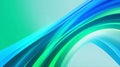 Dynamic Abstract Wave Background: A Seamless Horizontal Design Featuring Sweeping, Smooth Blue, Teal, and Green Gradient Ribbons Royalty Free Stock Photo