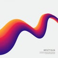 A dynamic, abstract wave design displays a smooth gradient transitioning from deep Royalty Free Stock Photo