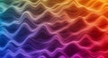 Dynamic Abstract Wave Pattern with Vibrant Gradients Colorful Lines Intertwining to Create Visual Depth and Texture Royalty Free Stock Photo