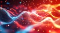 Dynamic Abstract Waveforms in Motion Background