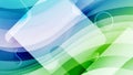 Dynamic Abstract Wavy Background Design with Geometric Shapes Gradient Colors Modern Blue Green Graphic Concept Royalty Free Stock Photo