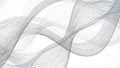 Dynamic Abstract Wavy Lines Background Modern Digital Design with Flowing Grayscale Cyan Royalty Free Stock Photo