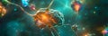 Dynamic Activity of Neurons in Vibrant Scene