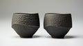 Dynamic Angles: Carved Surfaces And Warm Tonal Range In Black Glasses Royalty Free Stock Photo