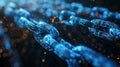 Dynamic animation of secure blockchain transactions across network