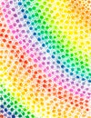 arc-shaped dot pattern with rainbow colors Royalty Free Stock Photo