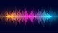 dynamic audio tune equalizer background for music composition