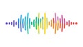 Dynamic Audio Waveform Visualization, Sound and Music Spectrum, vector design Generative AI Royalty Free Stock Photo