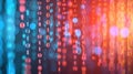 Dynamic background of falling binary code representing modern technology and data security concept Royalty Free Stock Photo