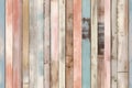 Multicolored Wooden Planks - A Vibrant Wall of Colorful Harmony