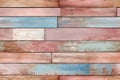 Multicolored Wooden Planks - A Vibrant Wall of Colorful Harmony