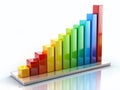Dynamic Bar Chart Visualization A Vibrant Data Representation for Business Insights and Strategic DecisionMaking on a Royalty Free Stock Photo