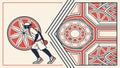 Dynamic Basketball Player with Abstract Hexagonal Patterns Vector, vector design Generative AI Royalty Free Stock Photo